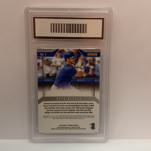 2019 Panini Phoenix Pete Alonso Mets RC #1 (MISC8) - Picture 2 of 2